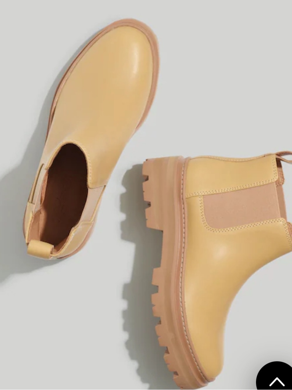 Madewell Paulette Chunky Chelsea Booties in Tan Women’s Size 6